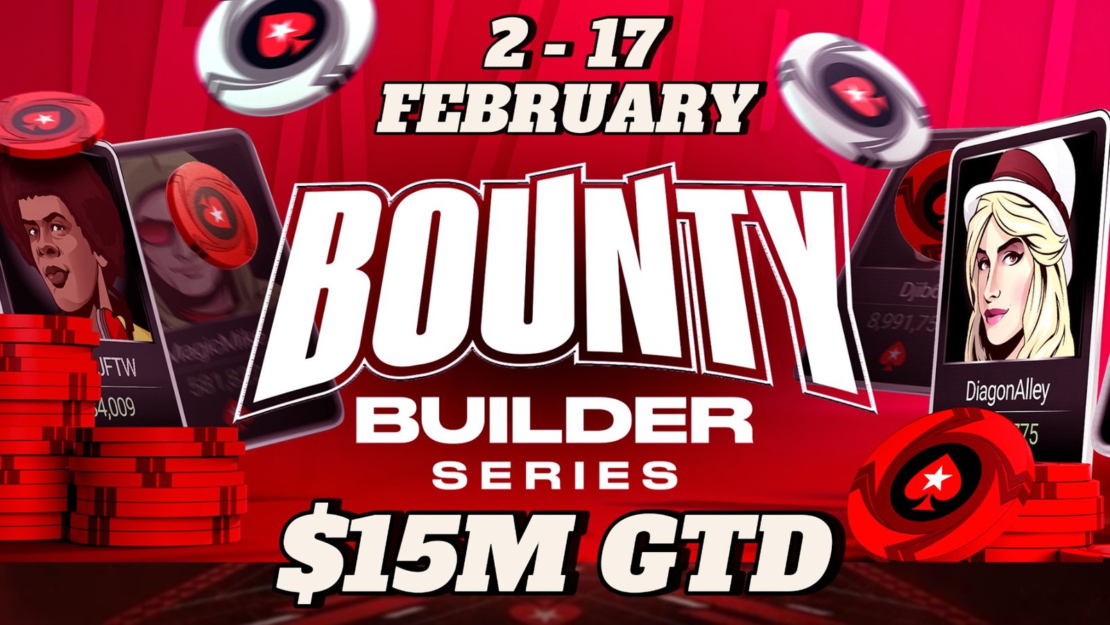 Αύριο ξεκινάει η Bounty Builder Series στην PokerStars με $15M GTD !!!