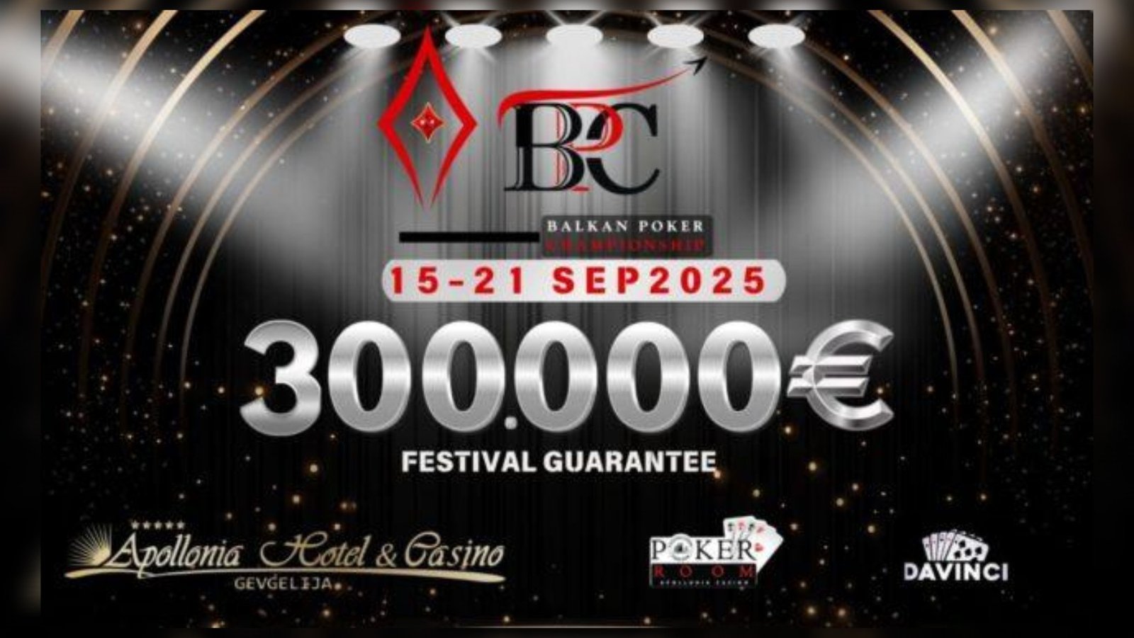 Αύριο Ξεκινάει το Balkan Poker Championship #2 στο Apollonia Casino!